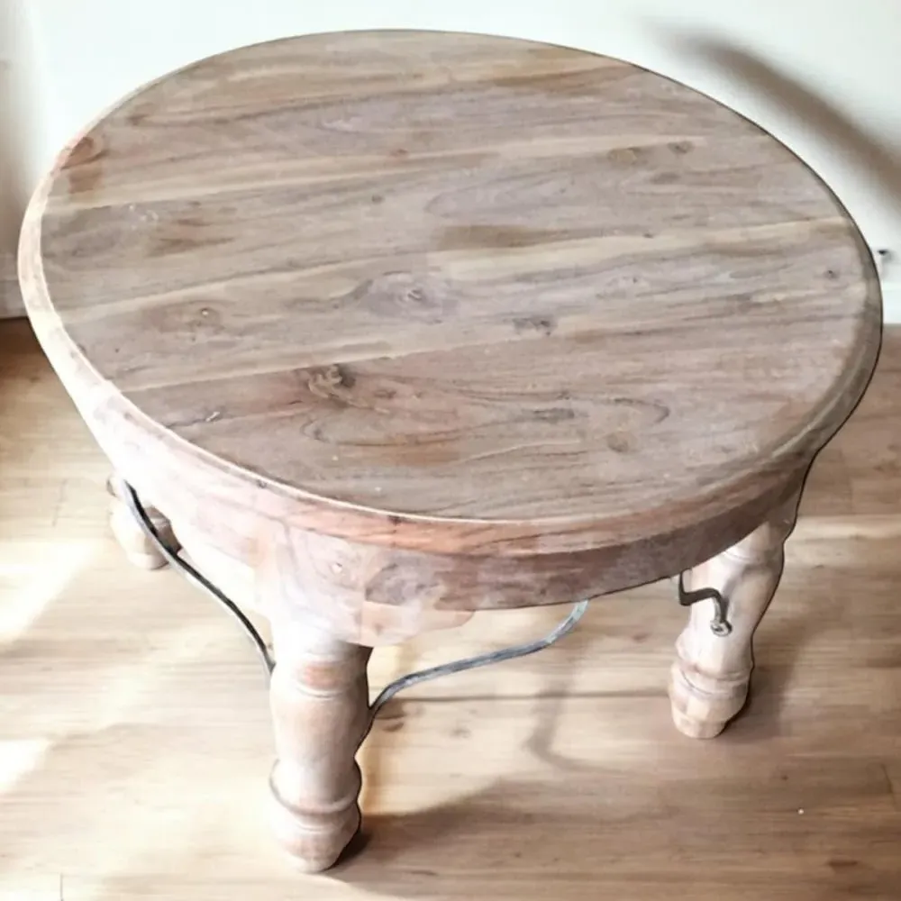 Round Dining Table - Brown, Light Wood image
