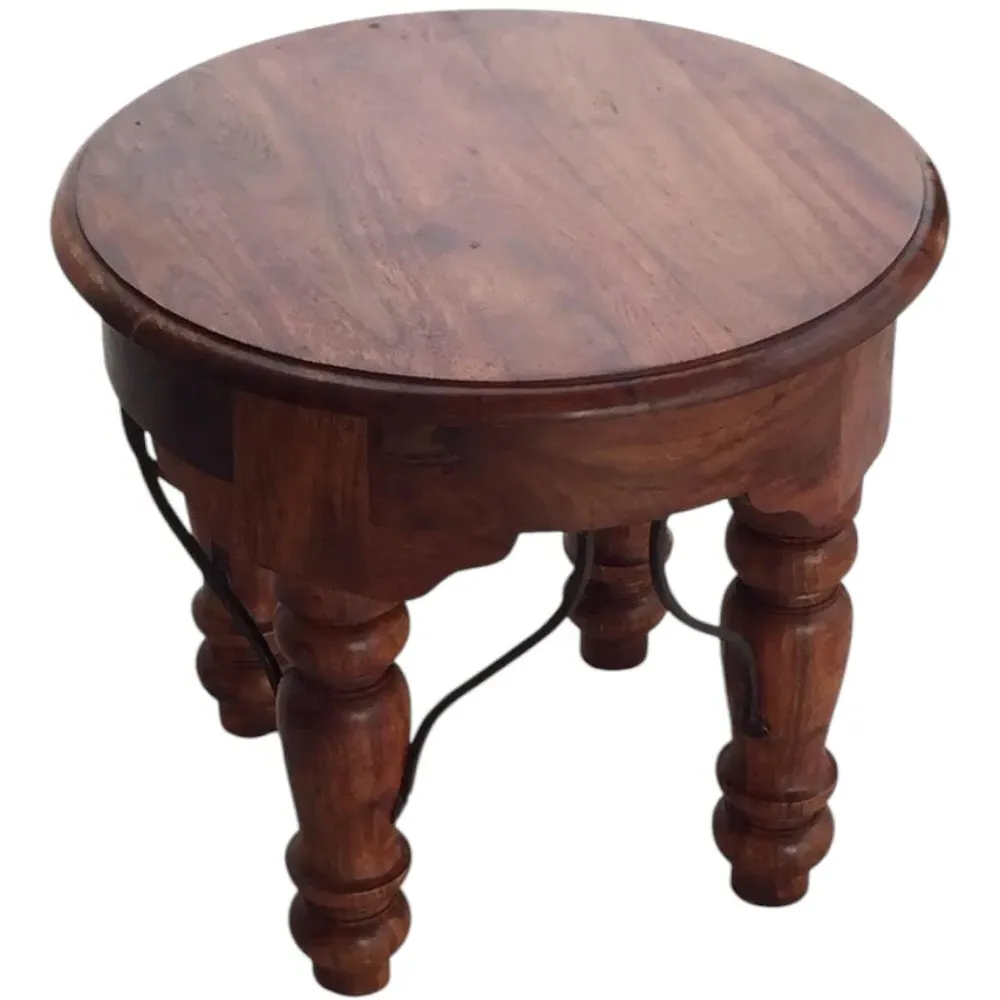 Round Dining Table - Brown, Oak Effect