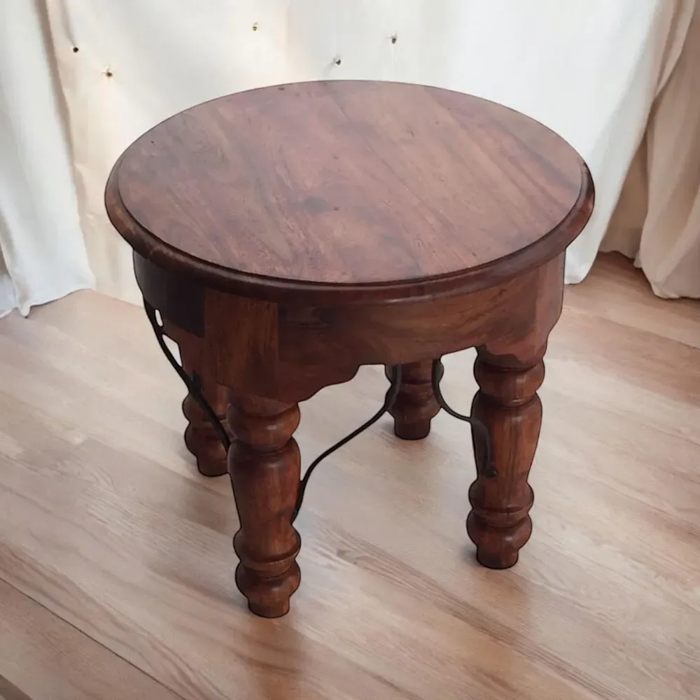 Round Dining Table - Brown, Oak Effect
