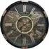 Round Gear Wall Clock 80cm - Black