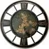 Round Gear Wall Clock 80cm - Black