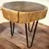 Round Wooden Stool - Brown