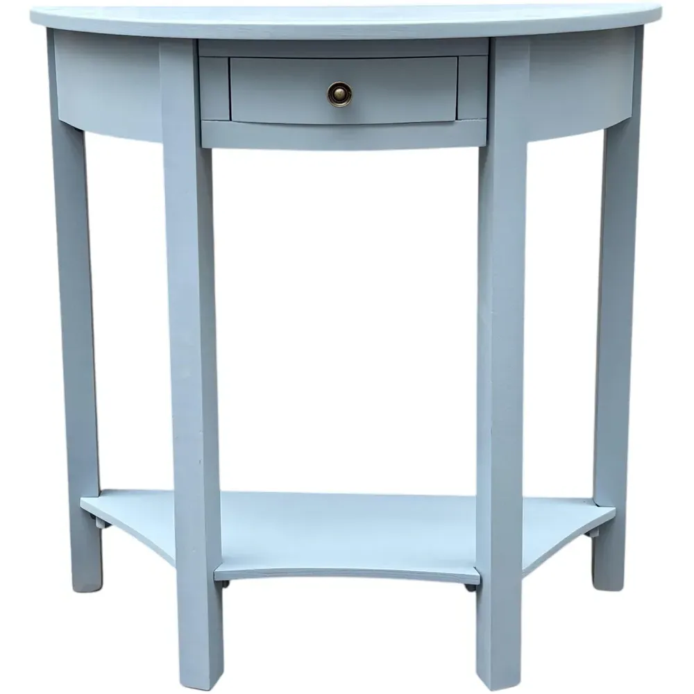 Single Drawer Side Table - Blue