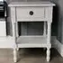 Single Drawer Side Table - Grey