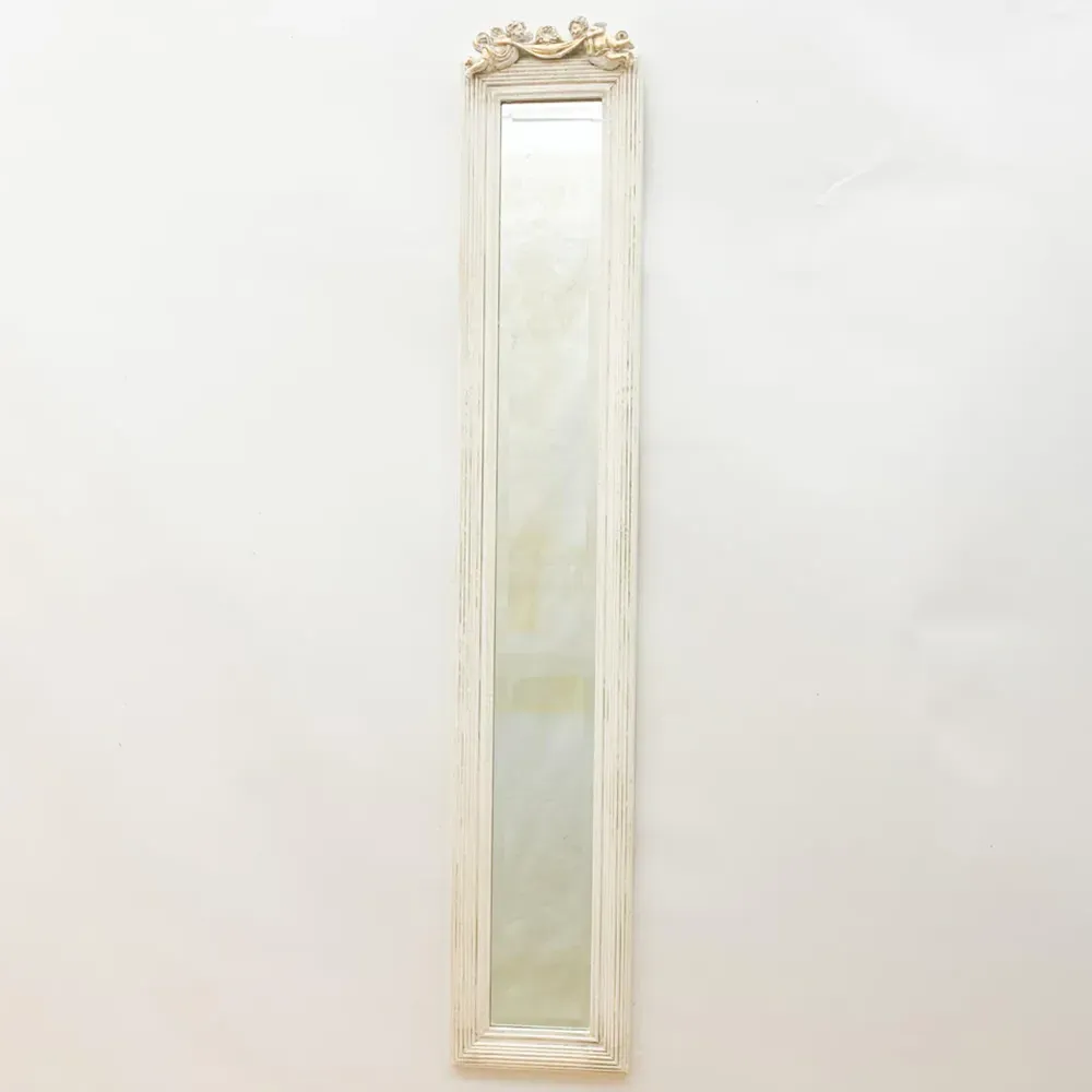 Slim Wall Mirror - Antique White