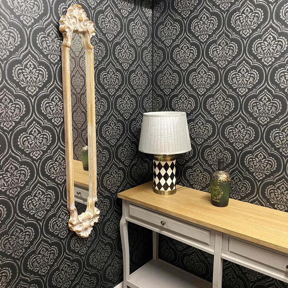 Slim Wall Mirror - Brown