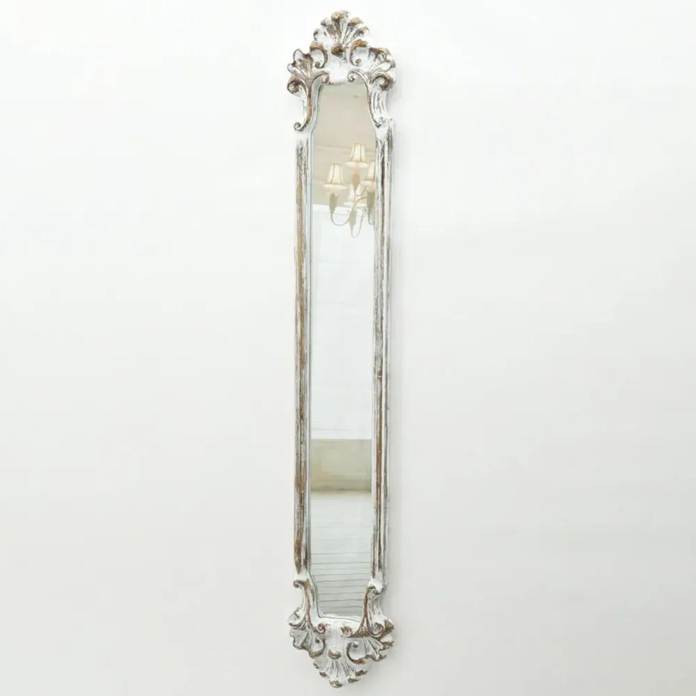 Slim Wall Mirror - Brown