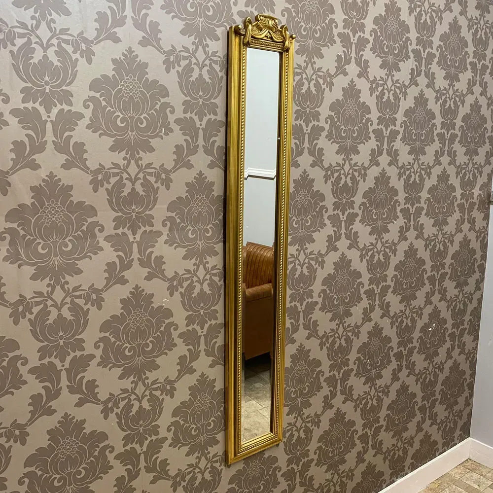 Slim Wall Mirror - Gold