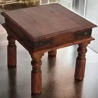 Square Side Table - Brown, Wood