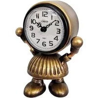 Table Clock with Body - Gold