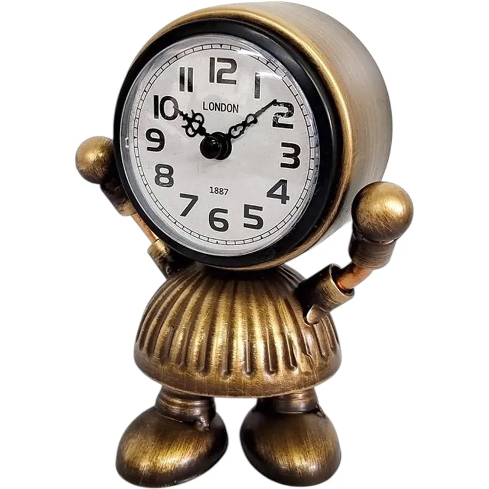 Table Clock with Body - Gold image