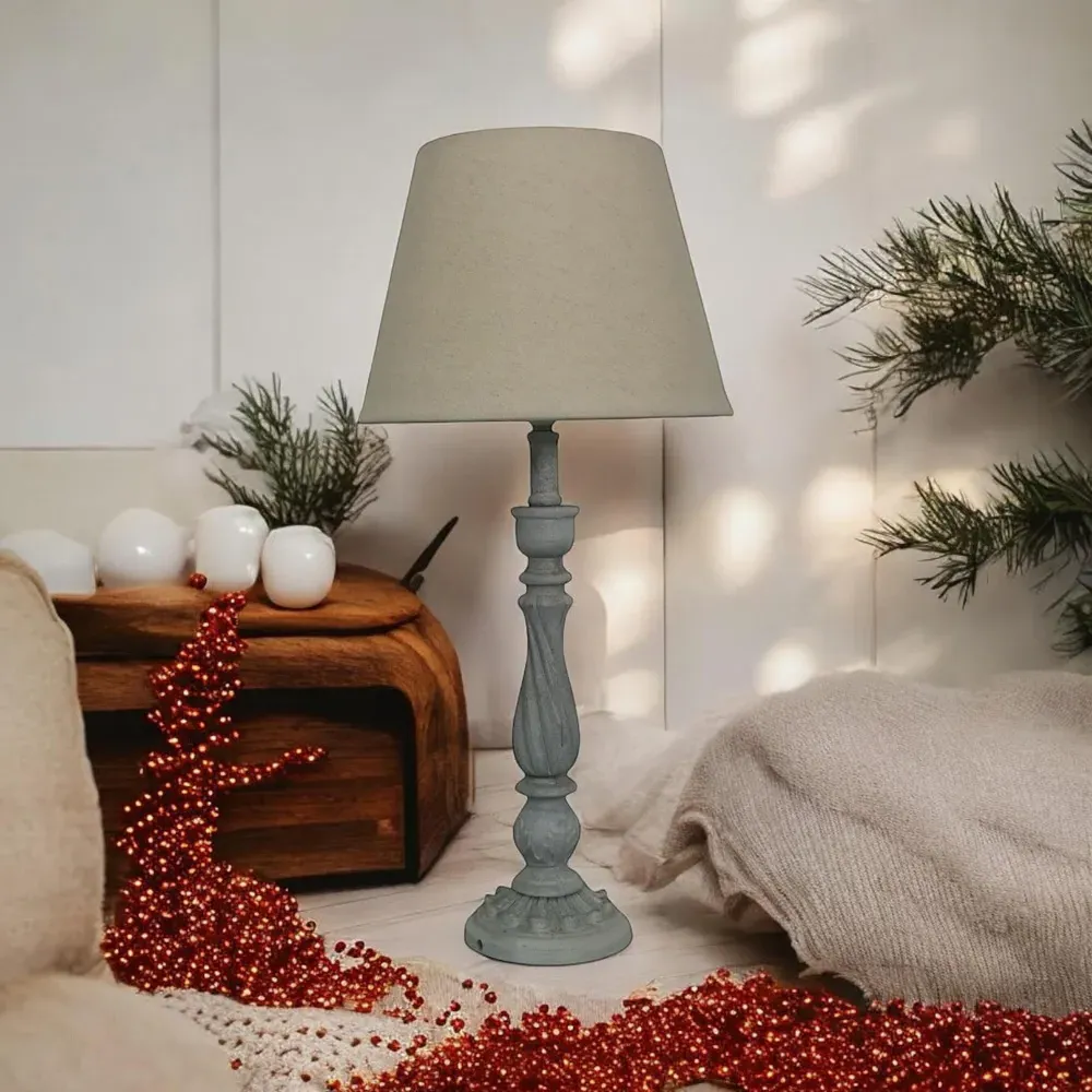 Table Lamp - Cream, Linen