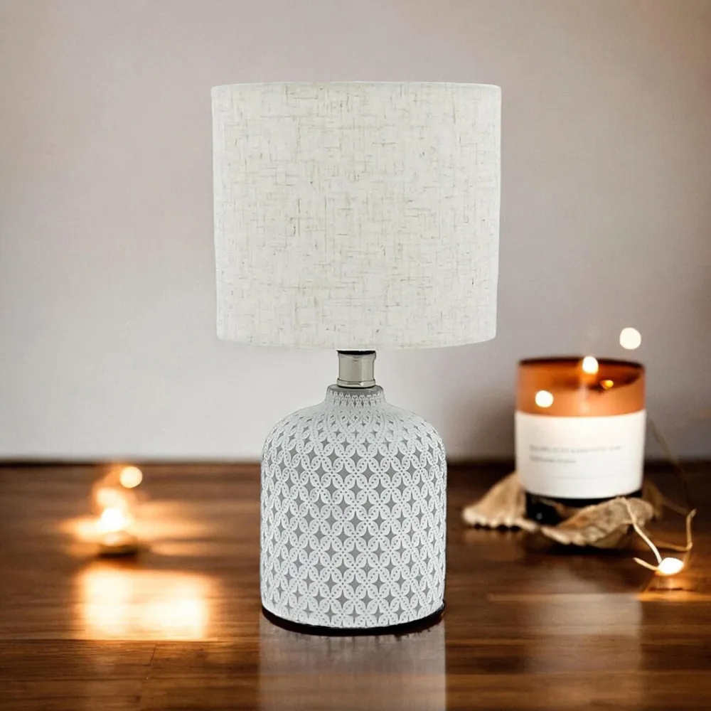 Table Lamp - Grey, Ceramic