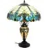 Tiffany Double Shade Table Lamp - Blue, Stained Glass