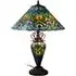 Tiffany Peacock Double Table Lamp - Multi