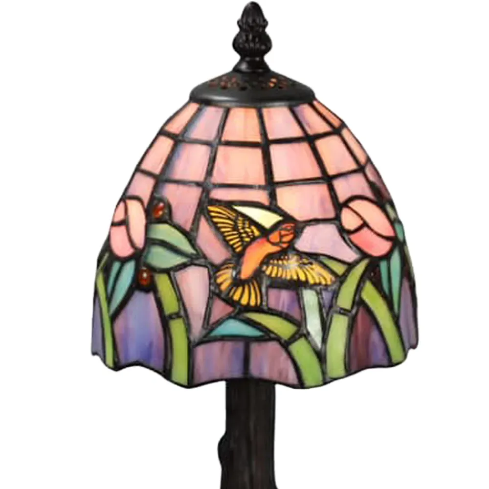 Tiffany Pink Table Lamp - Pink, Stained Glass