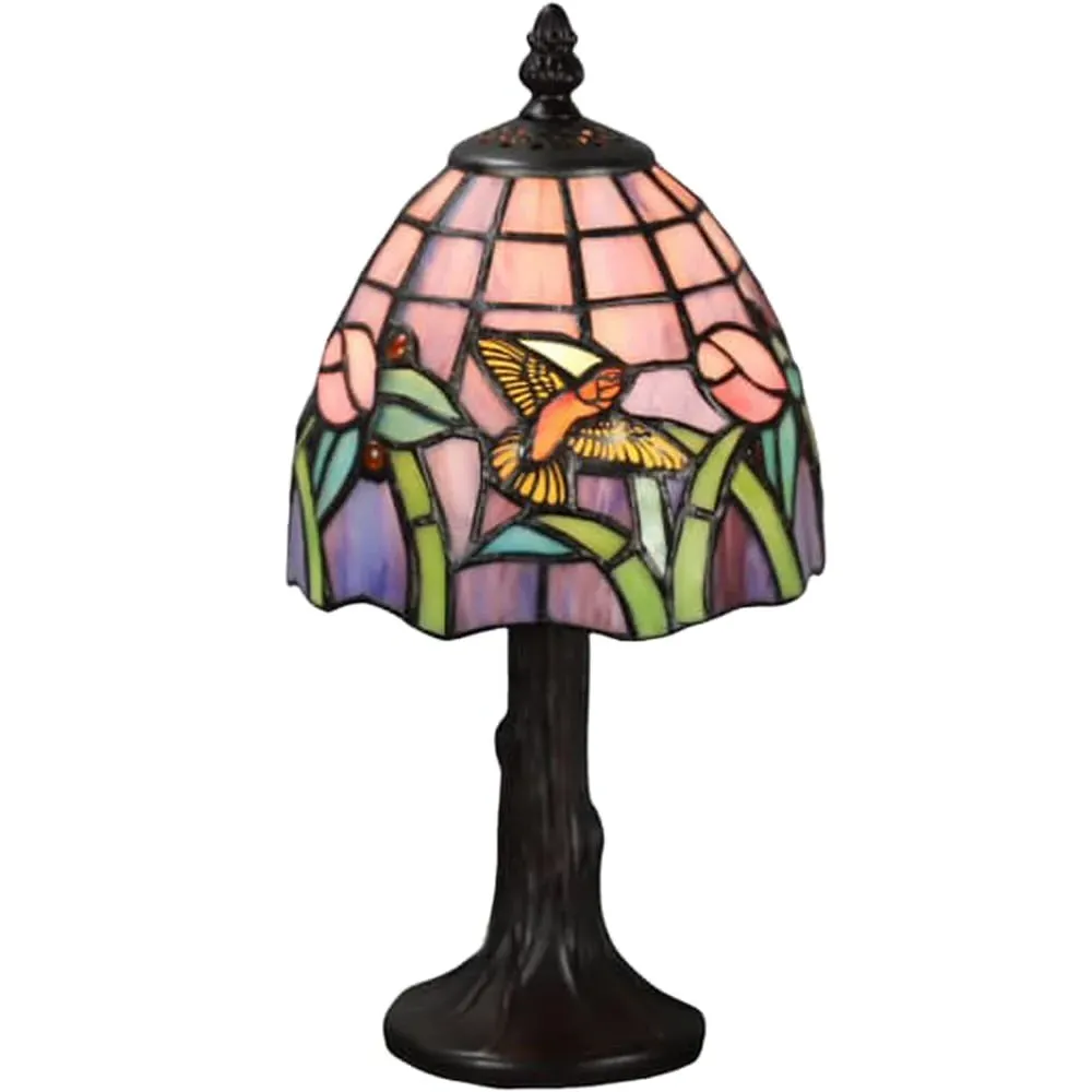 Tiffany Pink Table Lamp - Pink, Stained Glass