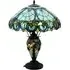 Tiffany Shade Double Table Lamp - Multi