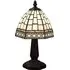 Tiffany Table Lamp - White, Stained Glass