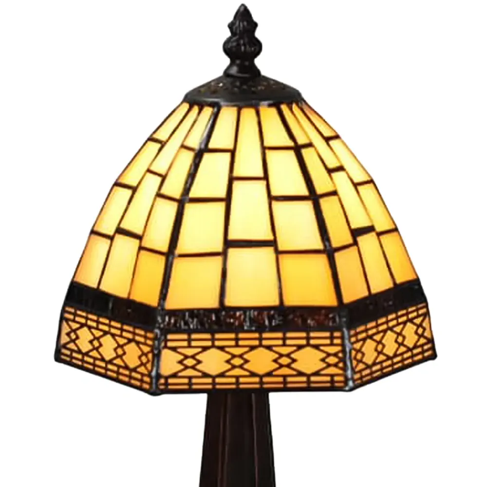 Tiffany Table Lamp - Yellow, Stained Glass