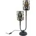 Tiffany Twin Stem Table Lamp - White, Glass
