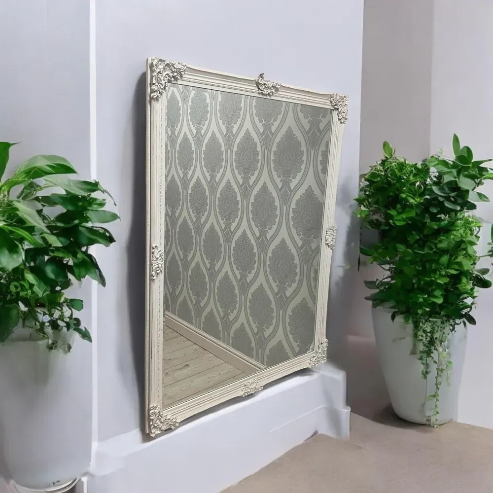 Wall Mirror 122 x 92cm - White