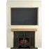 Pre-Built Stove Media Wall with TV Recess and Woodhouse Stove - Black
