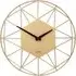 Alva Wire Wall Clock - Gold, Metal