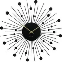 Brielle Starburst Wall Clock - Black