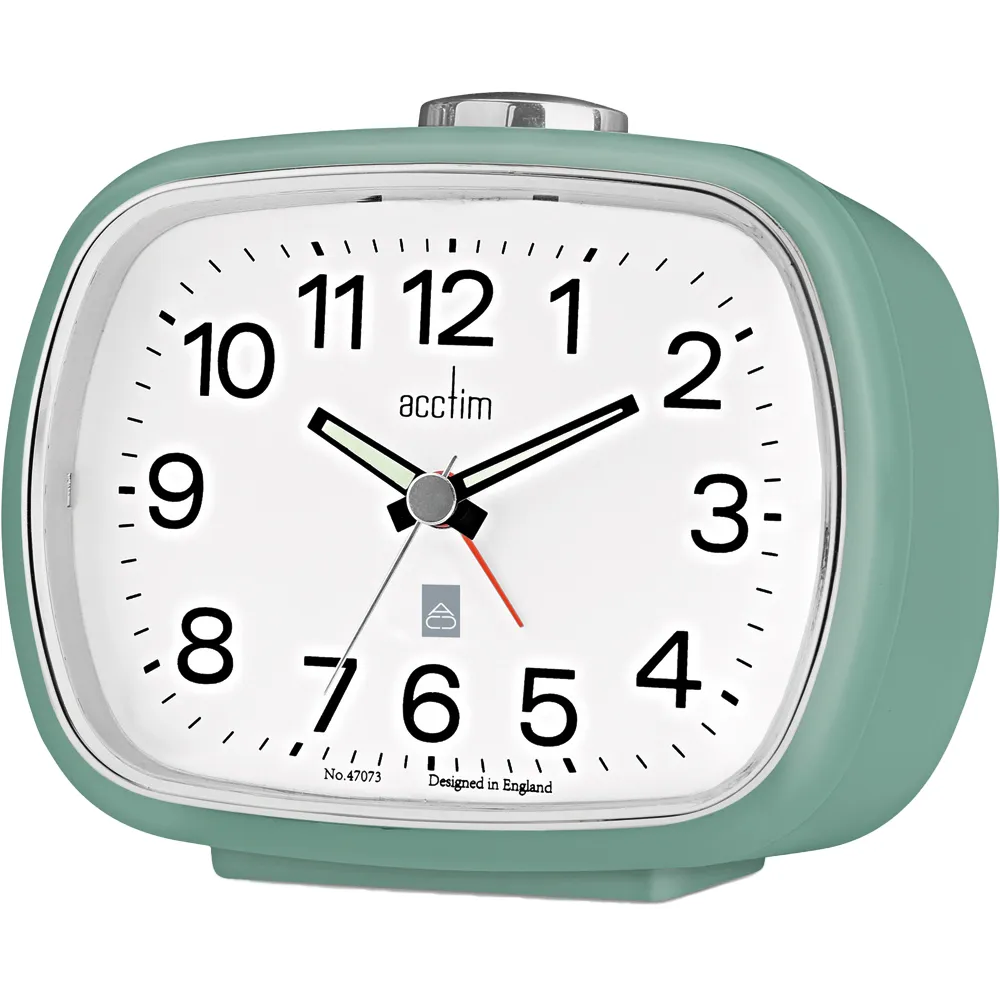 Camille Alarm Clock with Backlight - Green