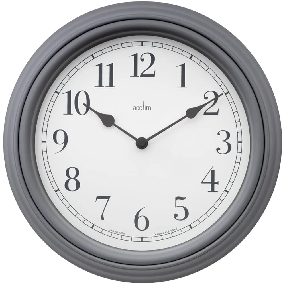 Devonshire Round Wall Clock - Grey image