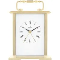 Gainsborough Carriage Clock with Alarm - Gold