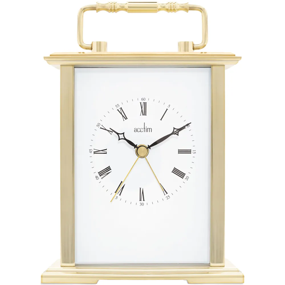 Gainsborough Carriage Clock with Alarm - Gold image