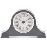 Harston Napoleon Aston Grey Mantel Clock 15cm - Grey