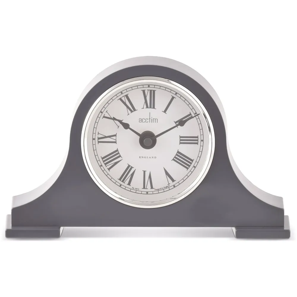 Harston Napoleon Aston Grey Mantel Clock 15cm - Grey