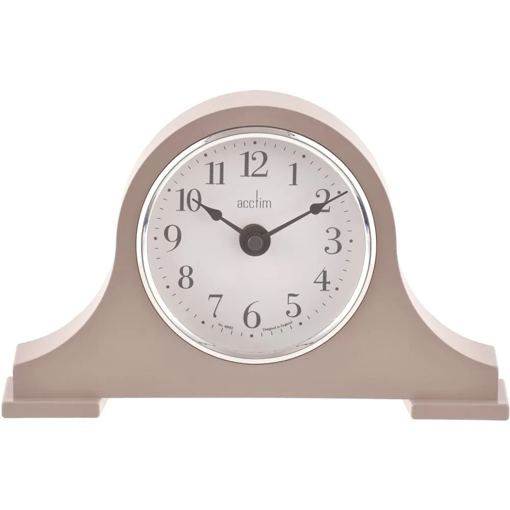 Harston Napoleon Earl Grey Mantel Clock 15cm - Grey image