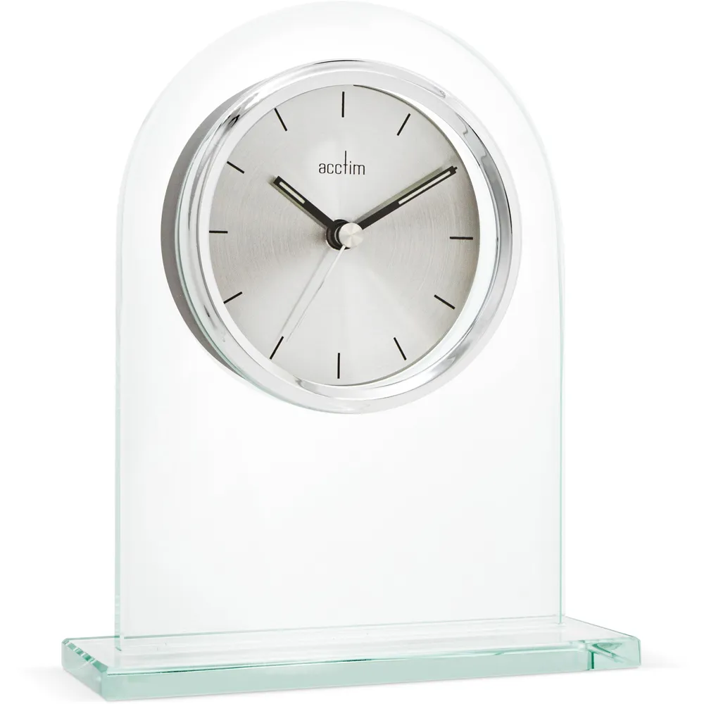Ledburn Arched Mantel Clock - Multi, Glass