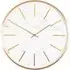 Luxe Round Wall Clock with Marble Effect - Multi