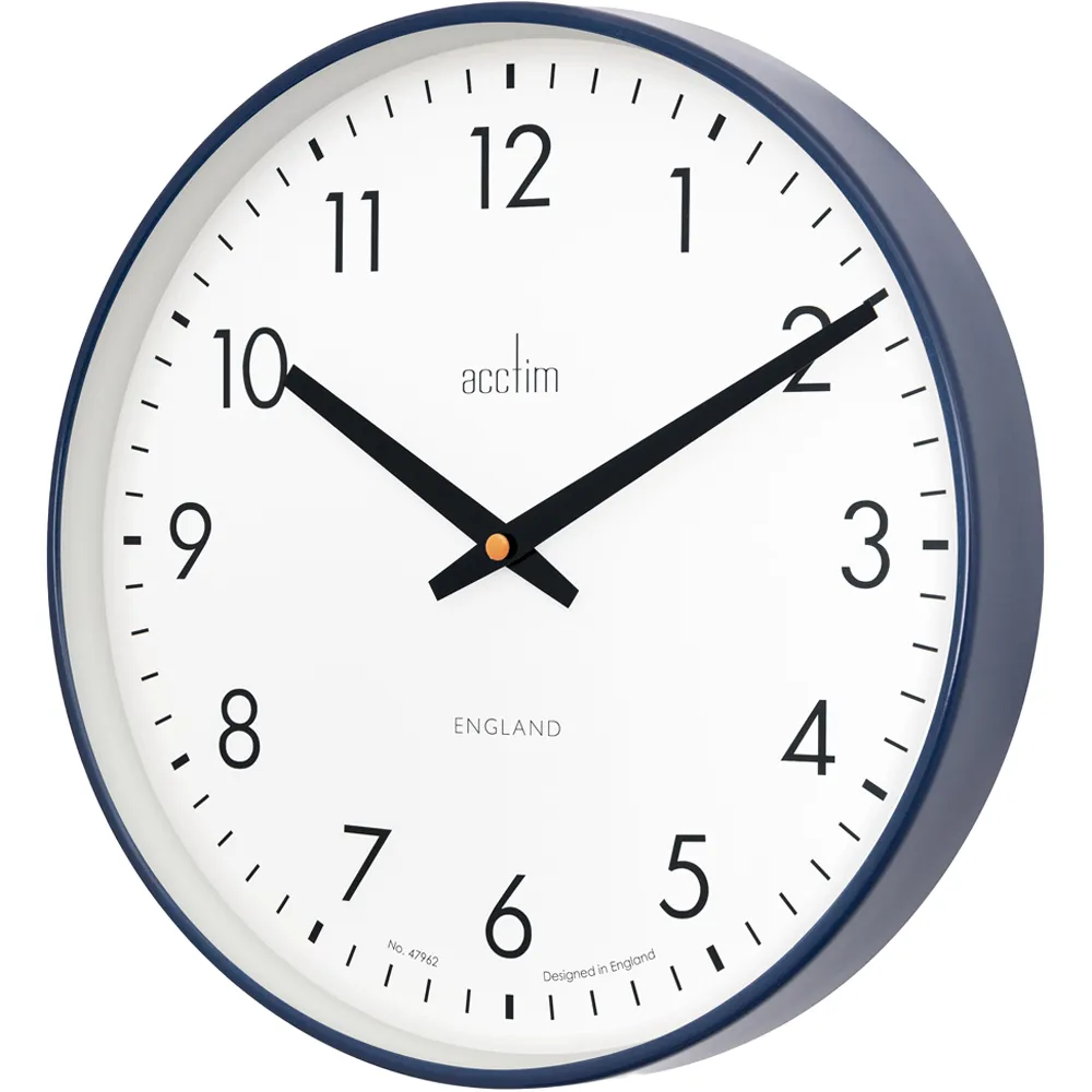 Riley Round Wall Clock - Midnight