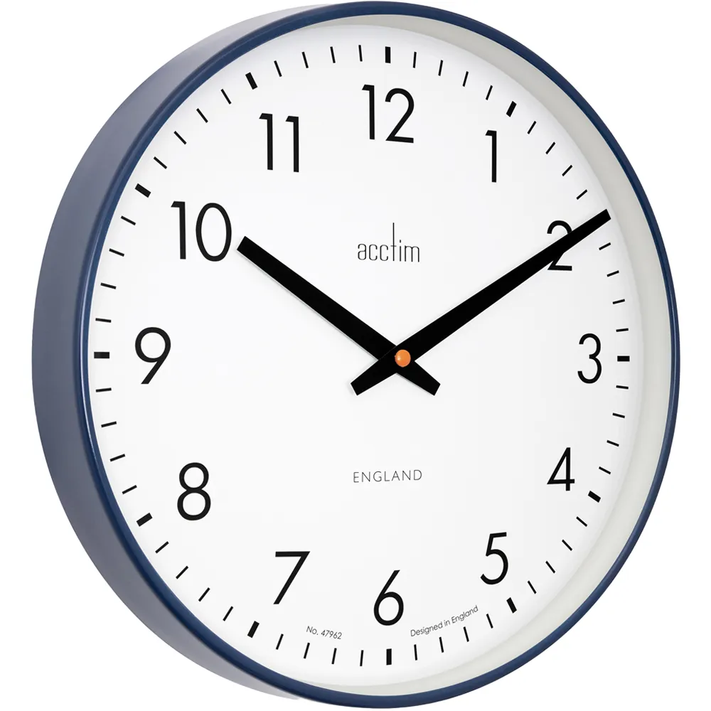 Riley Round Wall Clock - Midnight