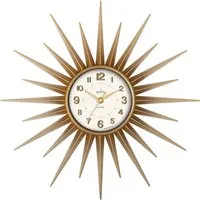 Stella Starburst Wall Clock - Gold