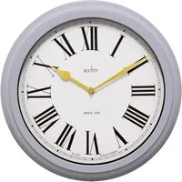Turin Round Outdoor Wall Clock - Grey, Plastic