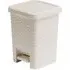 6L Bath Pedal Bin - Cream, Rattan
