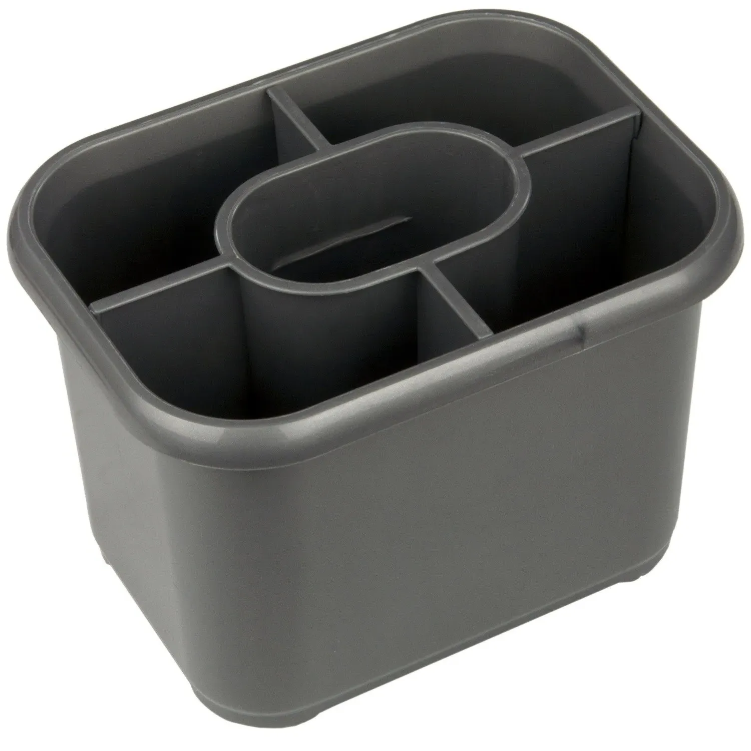 Cutlery Drainer with Insert - Metallic image