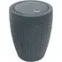 Faux Rattan Swing Bin with Liner Rim - Charcoal