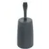 Faux Rattan Toilet Brush with Dispenser - Charcoal