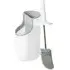 Toilet Brush with Holder - White, Grey