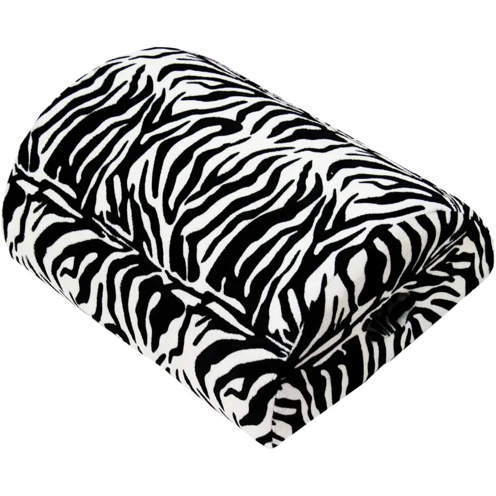 Zebra Print Memory Foam 4 In 1 Pillow - Black image