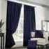 Madison Navy Taped Top Curtains - Blue
