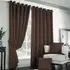 Madison Ring Top Curtain - Brown, Polyester